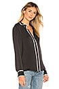 view 2 of 4 BLUSA GENEVIA in True Black & Natural White