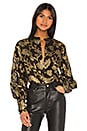 view 1 of 5 Boleyn Blouse in Black Gold