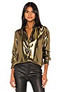 view 1 of 4 Burnel Blouse in Metallic Gold