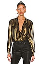 view 1 of 4 Cherine Blouse in Black & Gold