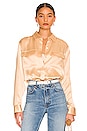 view 1 of 4 Signature Blouse in Honey Peach
