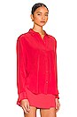 view 2 of 4 Leema Blouse in Tango Red