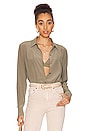 view 1 of 4 Essential Blouse in Deep Lichen Green