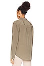 view 3 of 4 Essential Blouse in Deep Lichen Green
