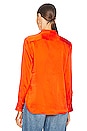 view 3 of 4 Leema Shirt with Pocket in Tangerine Tango