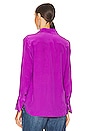 view 3 of 4 Quinne Shirt in Dazzling Purple