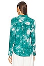 view 3 of 4 Slim Signature Shirt in Spring Teal And Metal