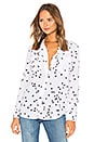 view 2 of 5 Slim Signature Star Print Blouse in Bright White