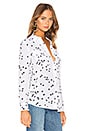 view 3 of 5 Slim Signature Star Print Blouse in Bright White