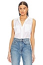 view 1 of 4 Sleeveless Slim Signature Blouse in Bright White