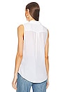 view 3 of 4 Sleeveless Slim Signature Blouse in Bright White