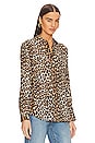 view 2 of 5 Underground Leopard Printed Slim Signature Blouse in Natural