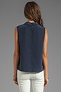 view 2 of 3 Elliott Sleeveless Blouse in Peacoat