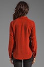 view 3 of 5 Brett Blouse in Rust