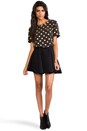 view 2 of 6 Riley Modern Dot Foil Blouse in Black