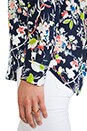 view 5 of 6 Slim Signature Floral Demonstration Blouse in Peacoat