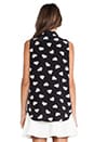 view 4 of 5 Colleen Modest Heart Blouse in Black & Nude