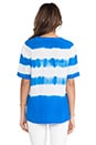 view 3 of 5 Cameron Tie Dye Stripe Tee in Klein Blue
