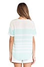 view 3 of 4 CAMISETA RILEY in Bleached Sand & Ice Green