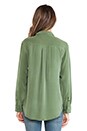 view 3 of 5 Slim Signature Blouse in Military Green