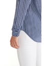 view 5 of 5 Adalyn Menswear Stripe Blouse in Crown Blue Multi