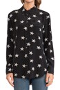 view 4 of 5 Reese Star Sketch Printed Blouse in Black