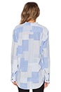 view 3 of 4 Reese Linear Patchwork Blouse in Bright White Multi