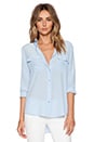 view 1 of 4 Slim Signature Blouse in Periwinkle Blue