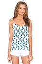 view 1 of 3 Layla Ikat Print Cami in White Sand