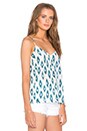 view 2 of 3 Layla Ikat Print Cami in White Sand