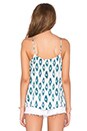 view 3 of 3 Layla Ikat Print Cami in White Sand