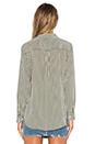 view 3 of 4 Slim Signature Stripe Blouse in Army Jacket