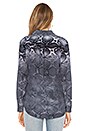 view 3 of 5 Slim Signature Snake Print Button Up in True Black