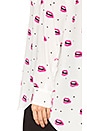 view 5 of 5 Daddy Silk Button Up in Nature White Multi