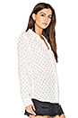 view 2 of 5 Kate Moss for Equipment Brett Polka Dot Button Up in Nature White & True Black