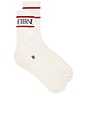 view 1 of 2 Logo Sport Sock in Cream