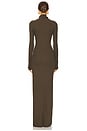view 3 of 3 VESTIDO LONGO GOLA ALTA in Moss