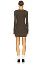 view 3 of 3 Long Sleeve Crewneck Mini Dress in Moss