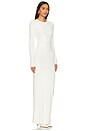 view 2 of 3 Long Sleeve Crewneck Maxi Dress in Cream