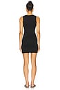 view 3 of 3 Sleeveless Crewneck Soft Jersey Mini Dress in Black