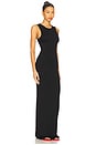 view 2 of 3 Sleeveless Crewneck Soft Jersey Maxi Dress in Black