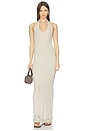 view 1 of 3 Halter Maxi Dress in Heather Oatmeal