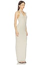 view 2 of 3 Halter Maxi Dress in Heather Oatmeal