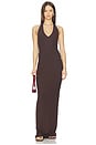 view 1 of 3 Halter Maxi Dress in Espresso