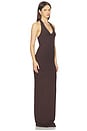 view 2 of 3 Halter Maxi Dress in Espresso