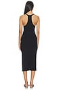 view 3 of 3 V-neck Racerback Midi Dress in Black