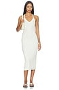 view 1 of 3 V-neck Racerback Midi Dress in Cream