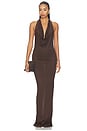 view 1 of 4 ROBE MAXI GISELE in Bark