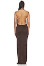view 3 of 4 ROBE MAXI GISELE in Bark