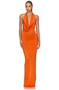 view 1 of 4 ROBE MAXI GISELE in Papaya